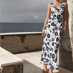 Dissh Sofia Ink Bias Cut Slip Dress